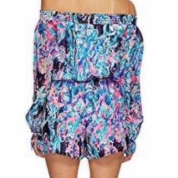 NWT Lilly Pulitzer Off Shoulder Myri Romper - Picture 5 of 5